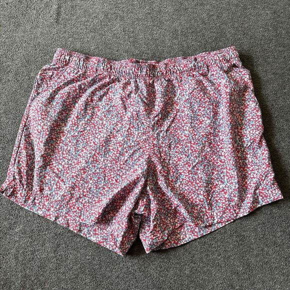 Columbia PFG Swim Trunks Mens XL Blue Red Floral Palm Board Shorts 5" Inseam - Picture 1 of 10